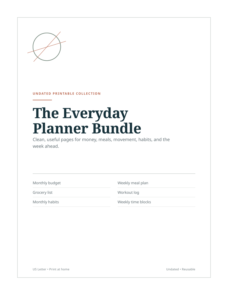 The Everyday Planner Bundle cover